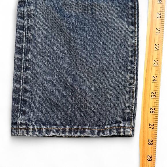 Levi’s Red Tab Straight Leg Jeans – Mid Blue 2000s Fade, Cropped Inseam - Picture 4 of 5